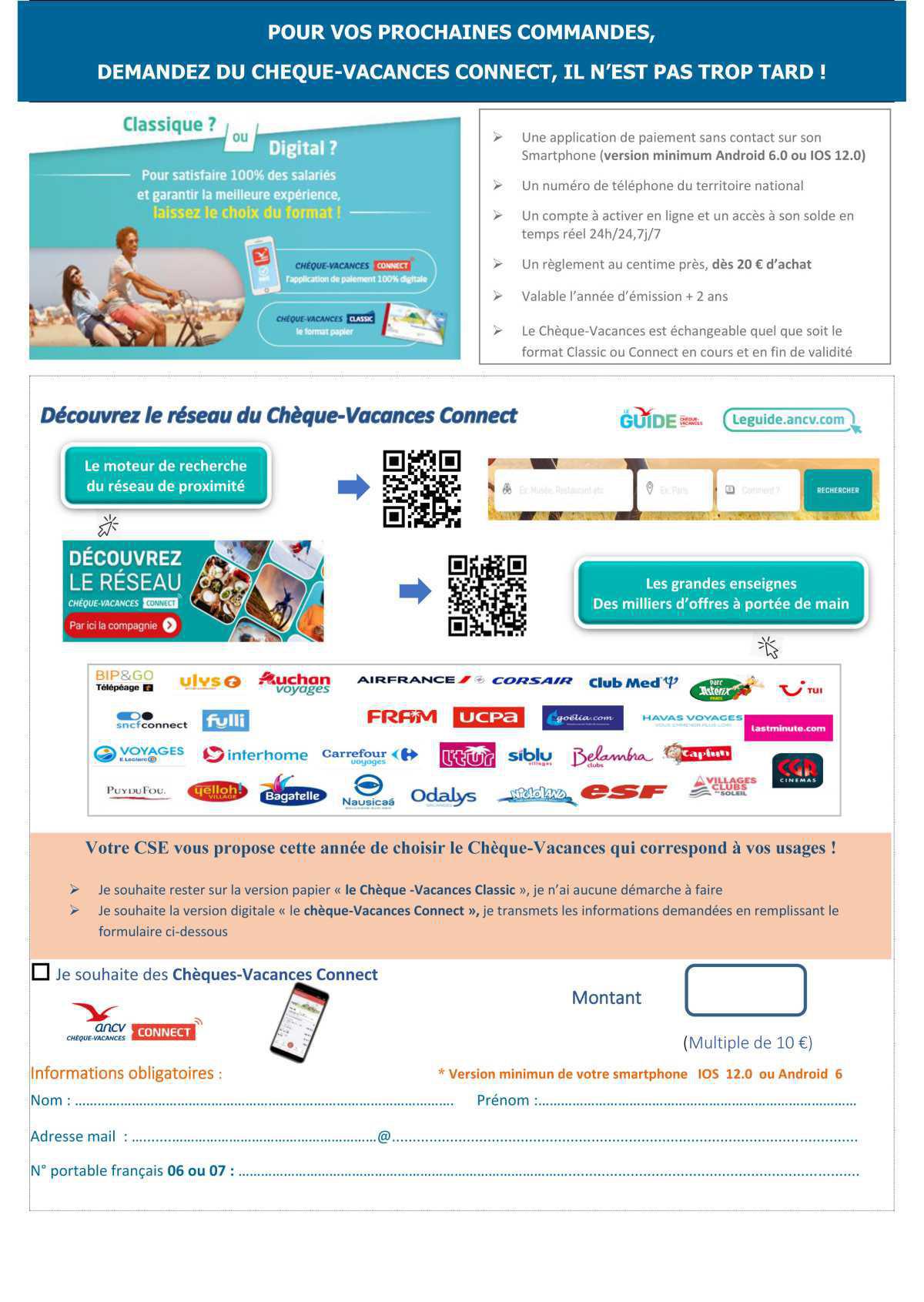 LES CHÉQUES-VACANCES 2025