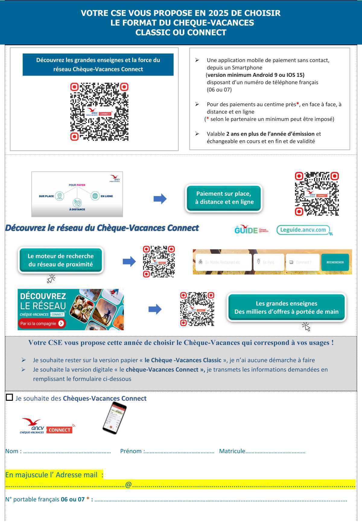 LES CHÉQUES-VACANCES 2025