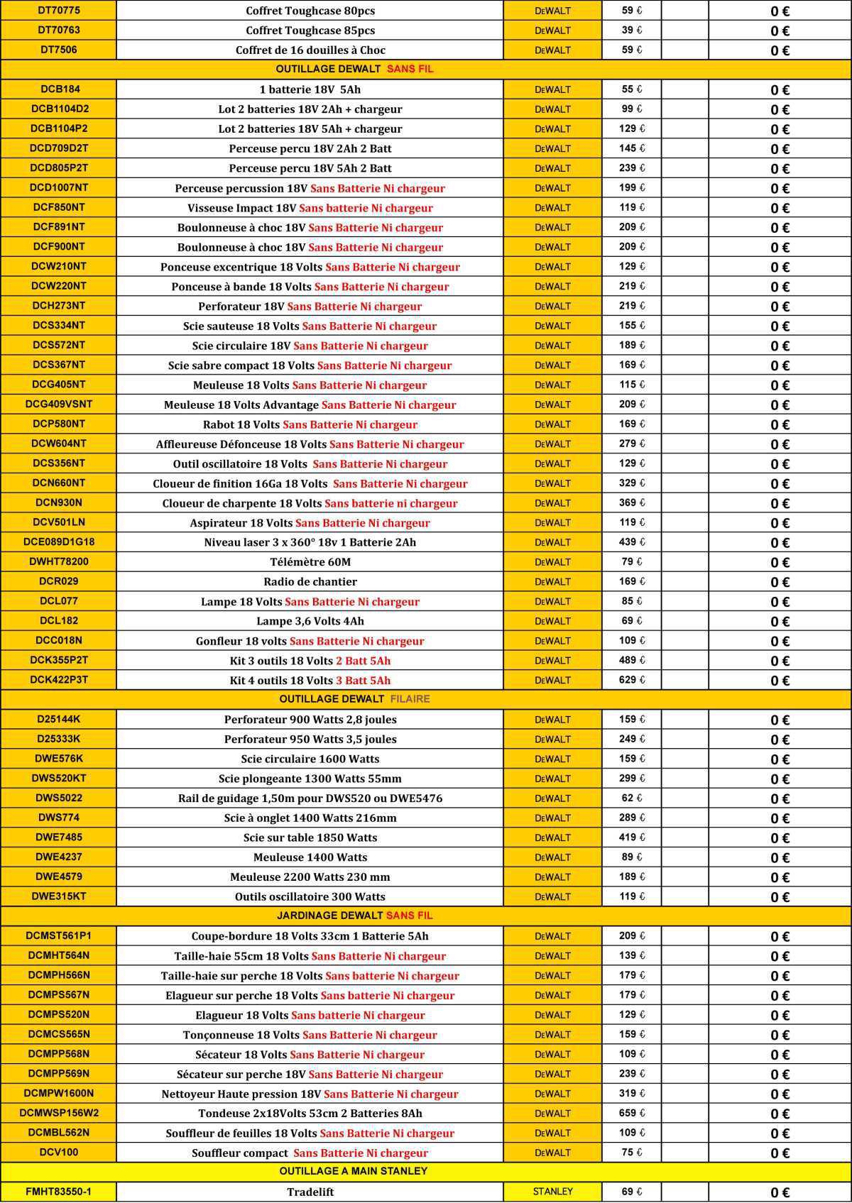 STANLEY et BLACK & DECKER - Offres PRINTEMPS 2026 STANLEY et BLACK & DECKER - Offres PRINTEMPS 2026