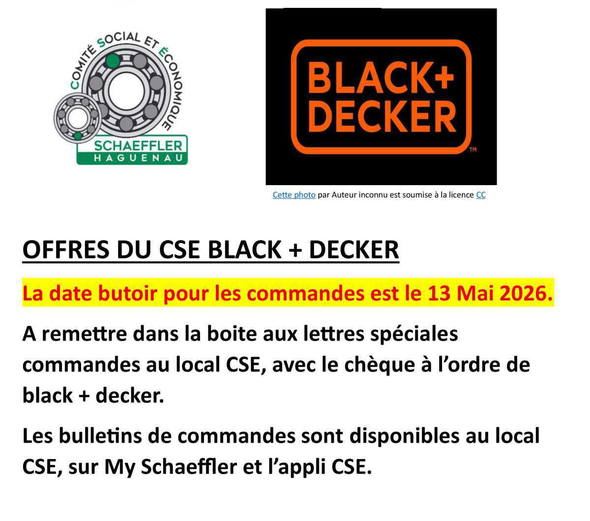 STANLEY et BLACK & DECKER - Offres PRINTEMPS 2026 STANLEY et BLACK & DECKER - Offres PRINTEMPS 2026
