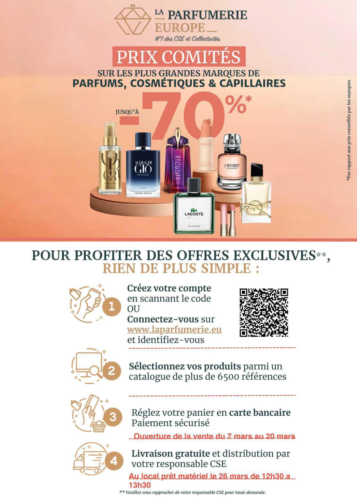 LA PARFUMERIE EUROPE - Offres exclusives
