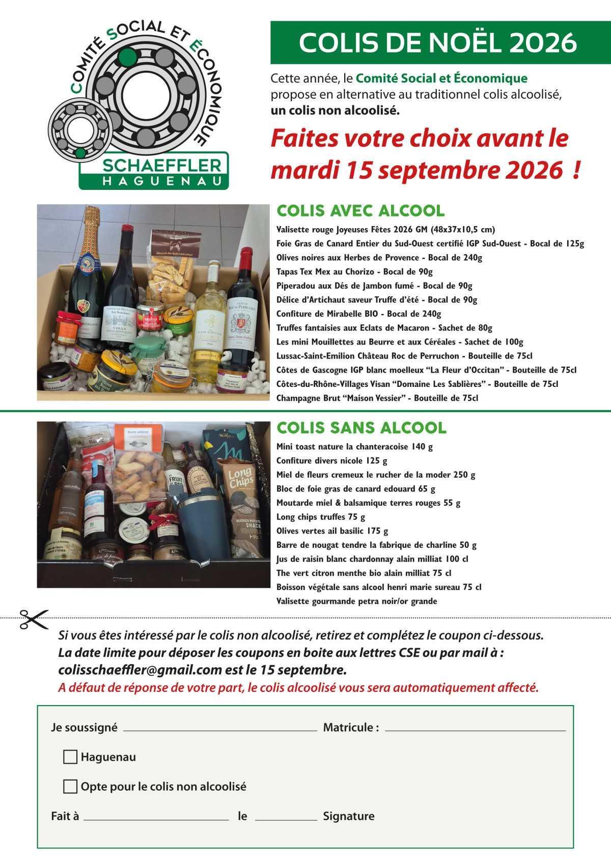 COLIS DE NOËL 2026