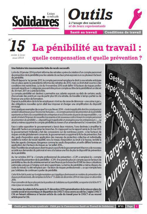 La pénibilité au travail : quelle compensation et quelle prévention ? La pénibilité au travail : quelle compensation et quelle prévention ?