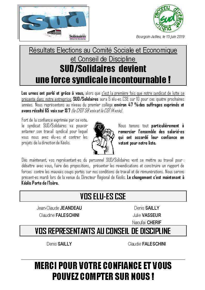 Tract CSE Keolis Porte de l'ISERE