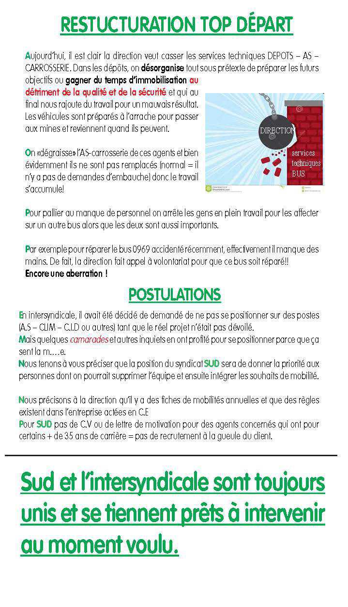 TRACT TISSEO 495 RESTRUCTURATION TOP DÉPART