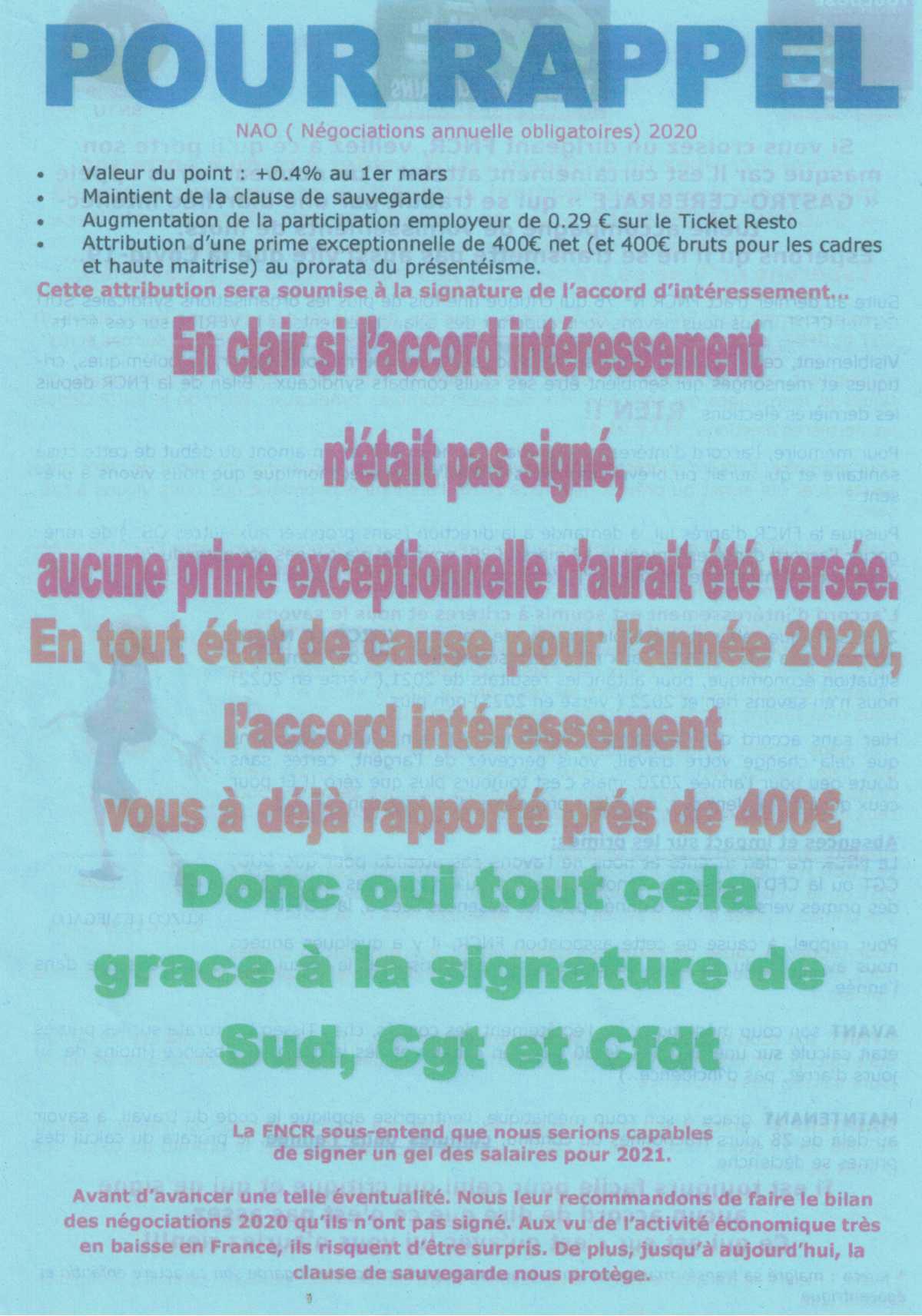 Tract SUD TISSEO intersyndicale