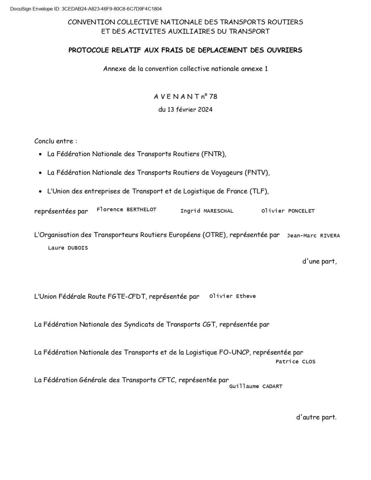 CCTR Transports sanitaires ou de voyageurs // Frais de déplacement au 1er mars 2024
