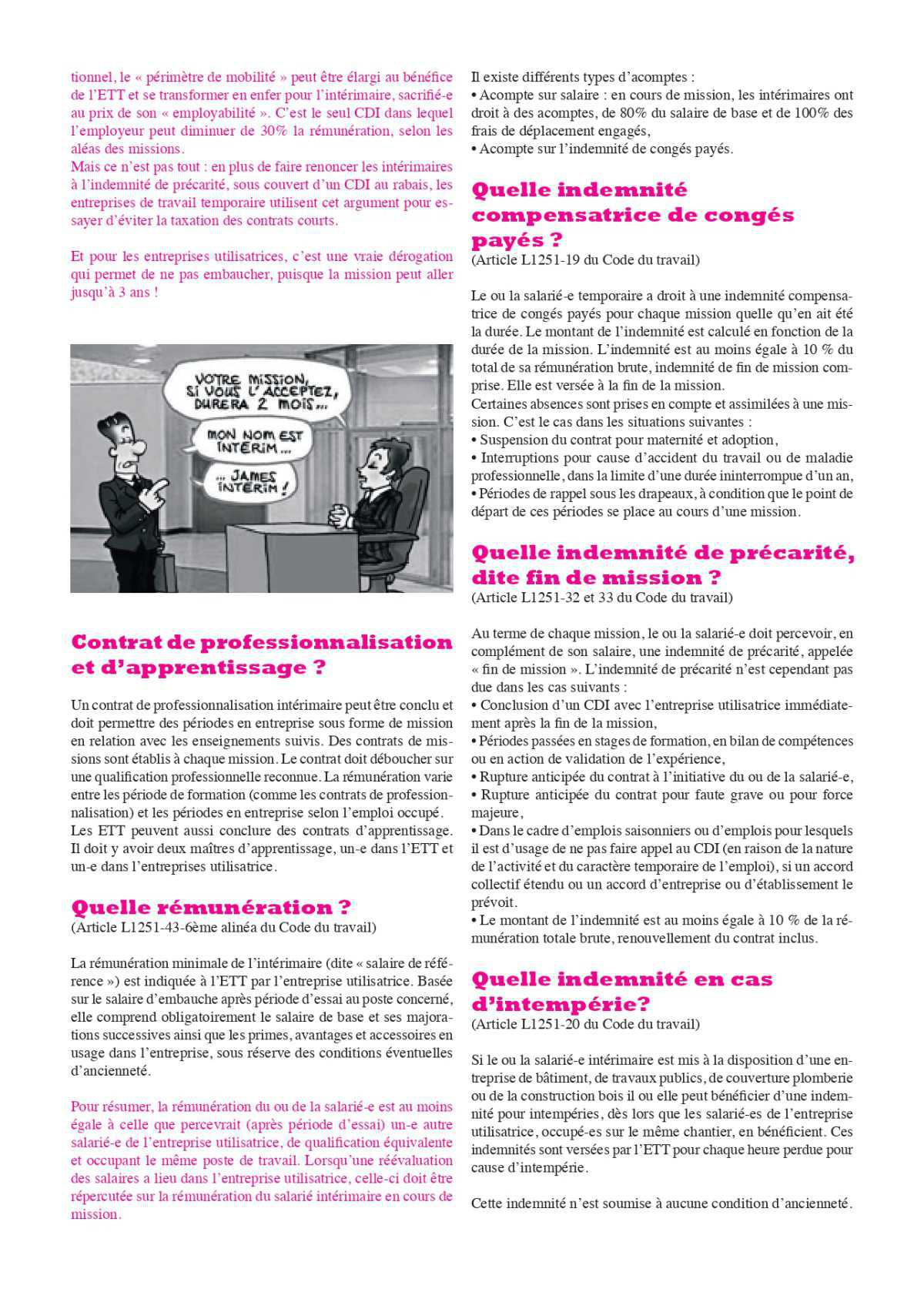 Brochure // Les droits des salariés intérimaires en 28 questions