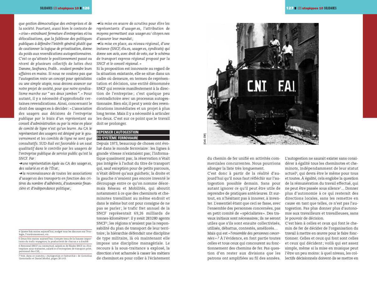 Les Utopiques # 10 // Sur la voie (ferrée) de l'Autogestion (F. Dianoux et C. Mahieux)