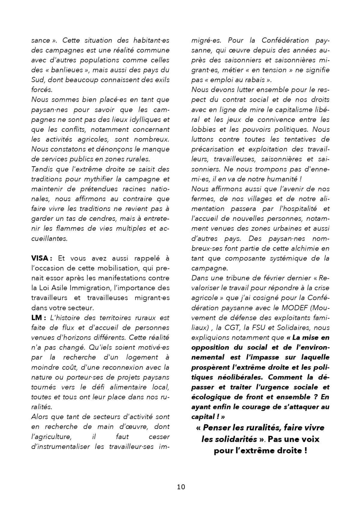 VISA Vigilance et Initiatives Syndicales Antifascistes Dossier # 13, avril 2024