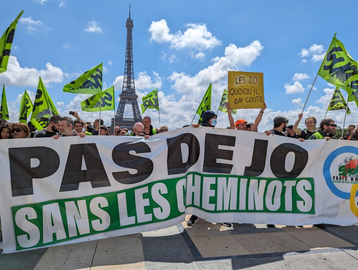 Diaporama SUD-Rail // 21 mai 2024 : Pas de JO sans les cheminots !