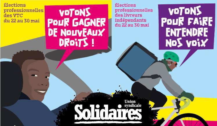 Elections VTC : Votons Solidaires pour gagner de nouveaux droits !