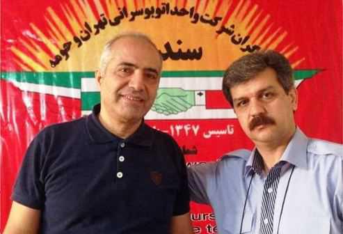 Lettre ouverte des travailleurs emprisonnés Reza Shahabi et Davood Razavi aux représentants syndicaux à la 112e session de la Conférence internationale du Travail. Ils sont membres du CA du Syndicat des travailleurs du bus de Téhéran
