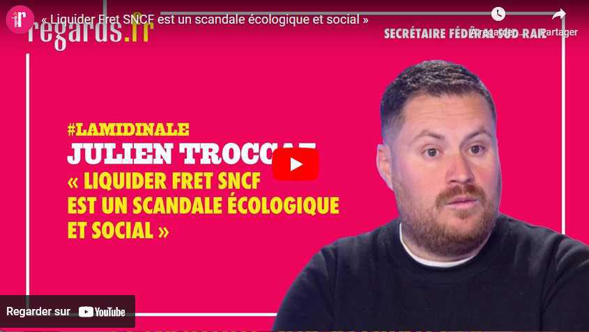 Vidéo La Midinale // Julien Troccaz : liquider fret SNCF est un scandale écologique et social