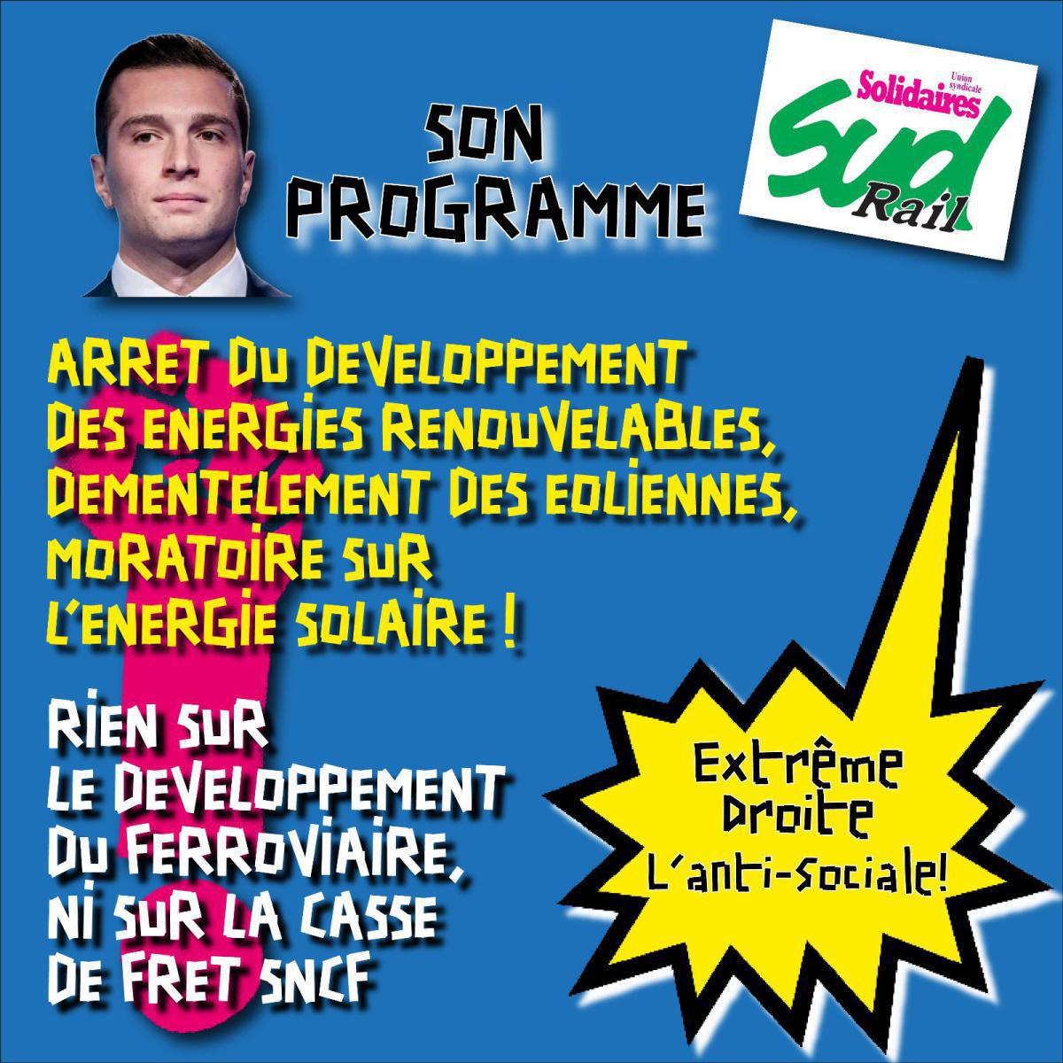 SUD-Rail // 5 visuels pour démonter le programme de l'extrême-droite