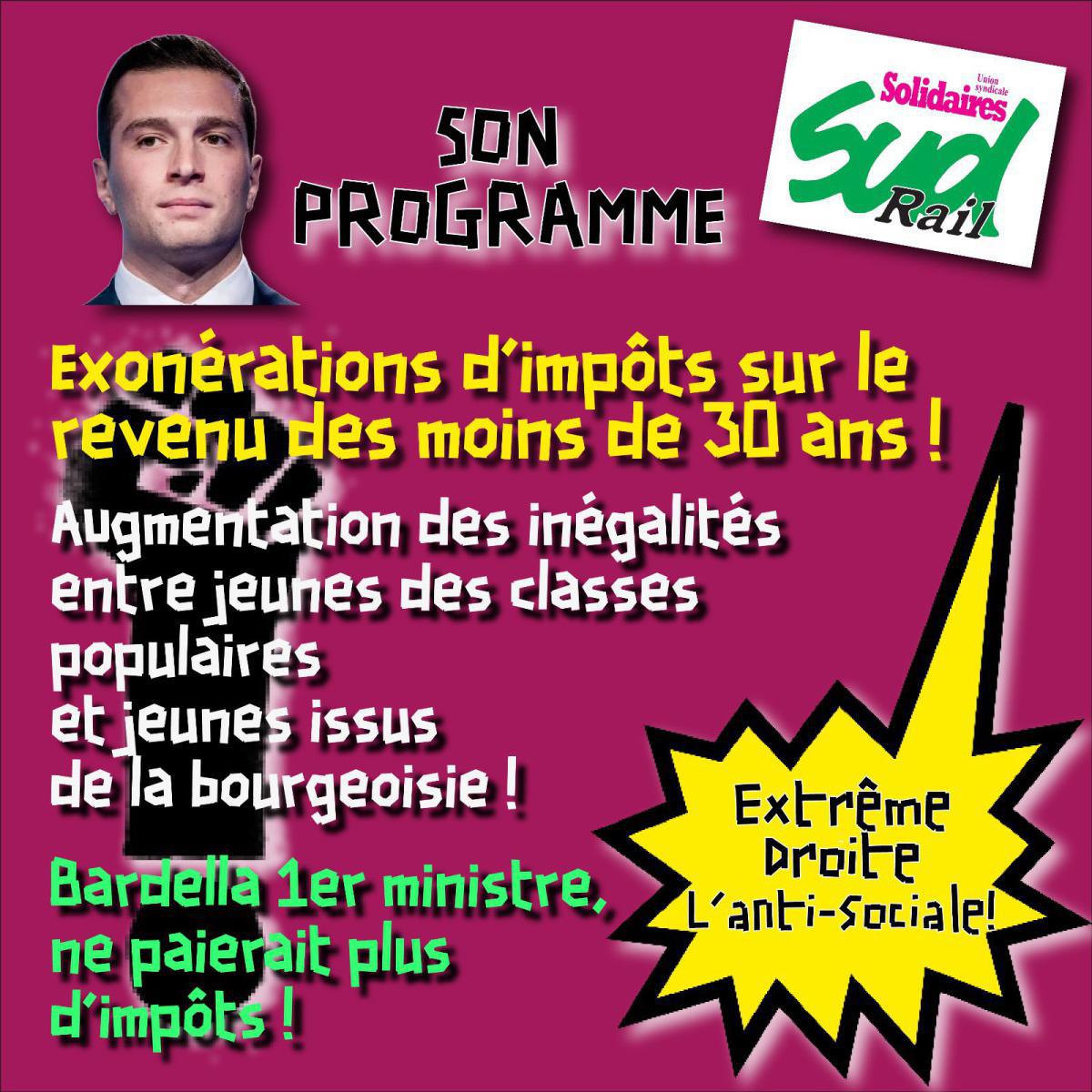 SUD-Rail // 5 visuels pour démonter le programme de l'extrême-droite