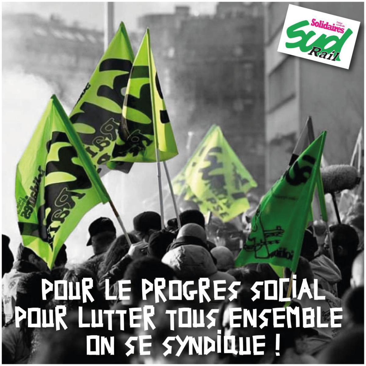 SUD-Rail // Nos combats contre l'extrême-droite et pour le progrès social vont s'amplifier !