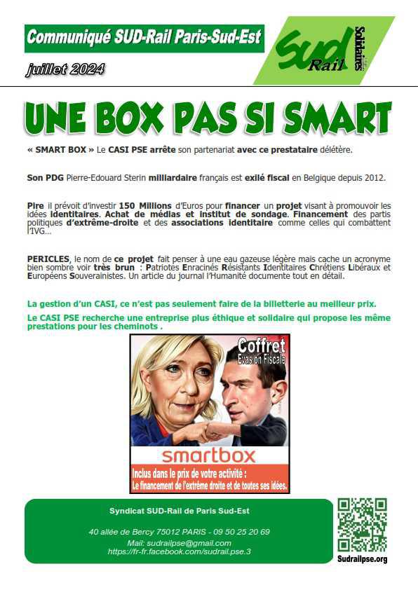 SUD-Rail PSE // Une Box pas si smart 