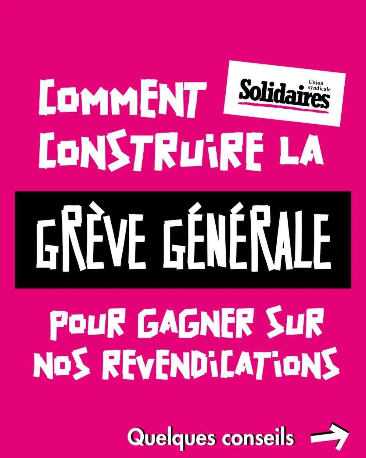 Comment construire la grève générale pour gagner sur nos revendications...