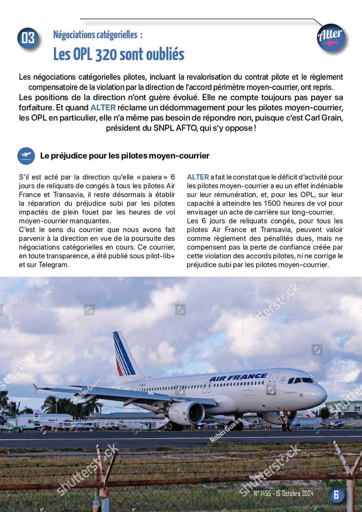 ALTER // Bulletin Syndical du Personnel Naviguant # 1455