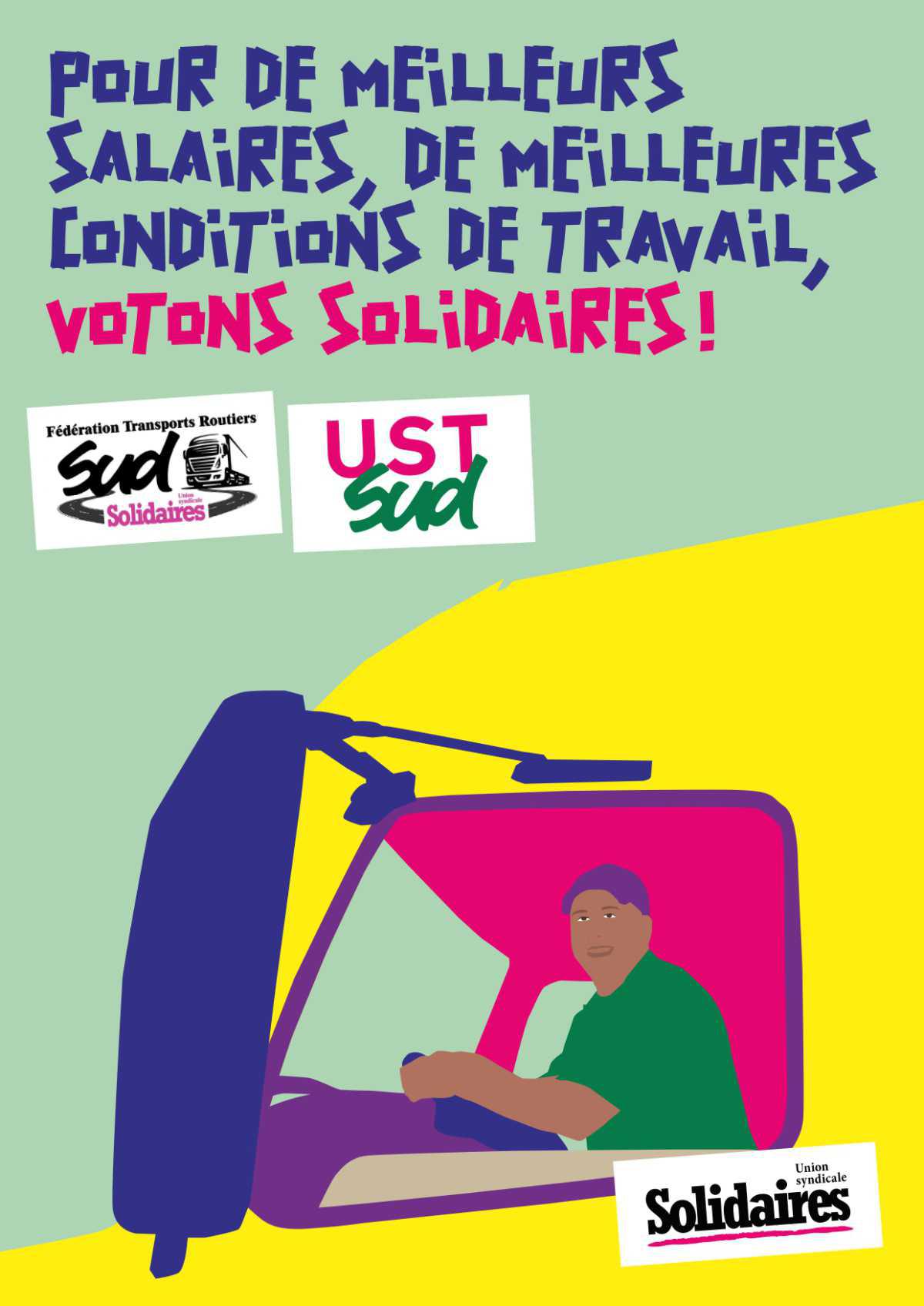 Elections TPE TPA dans la branche transports // du 25/11 au 9/12, votons Solidaires