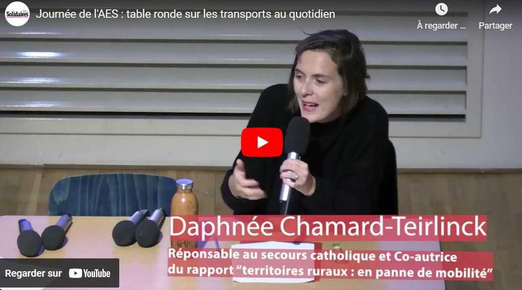 Journées de l'AES // Vidéo de la table ronde sur les transports au quotidien