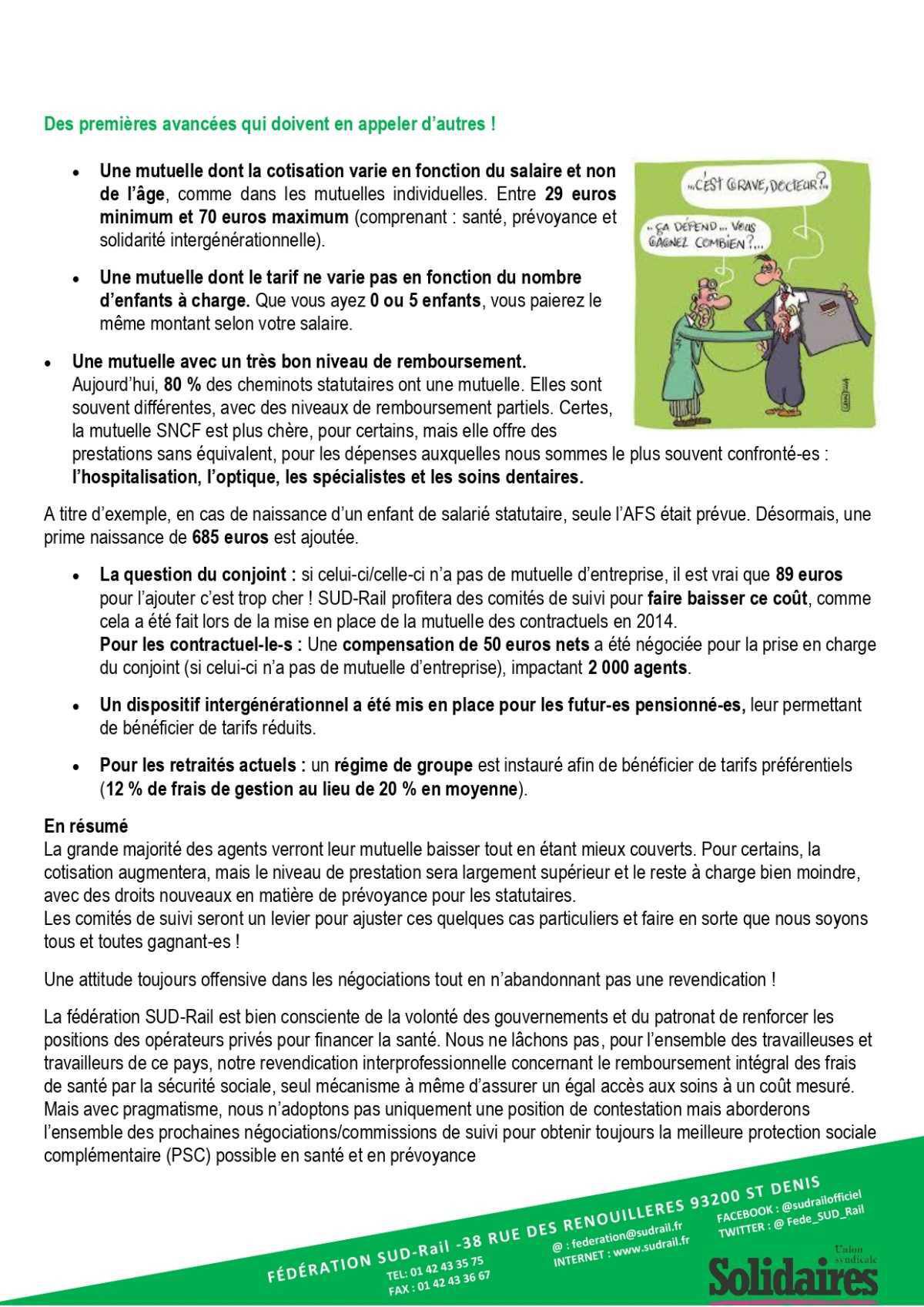 SUD-Rail // Mutuelle SNCF : rétablissons quelques vérités