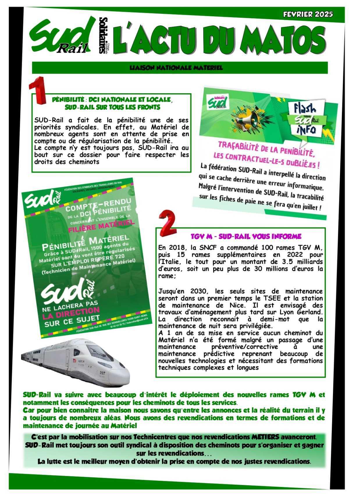 SUD-Rail // L'Actu du Matos # février 2025