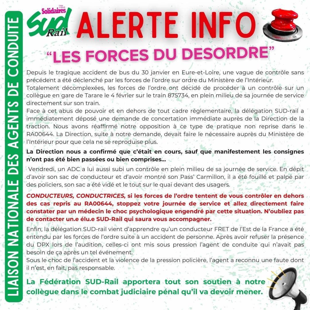 SUD-Rail LNADC // Les forces du désordre