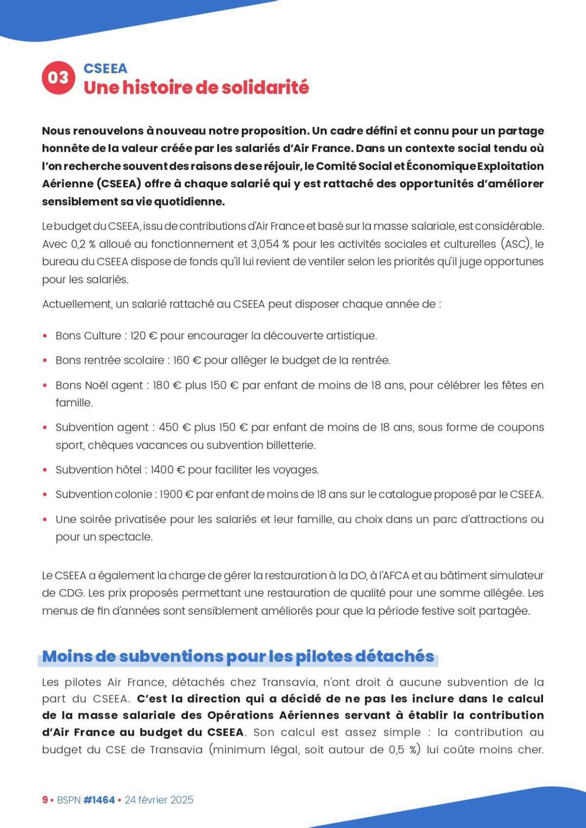 ALTER // Bulletin Syndical du Personnel Naviguant # 1464
