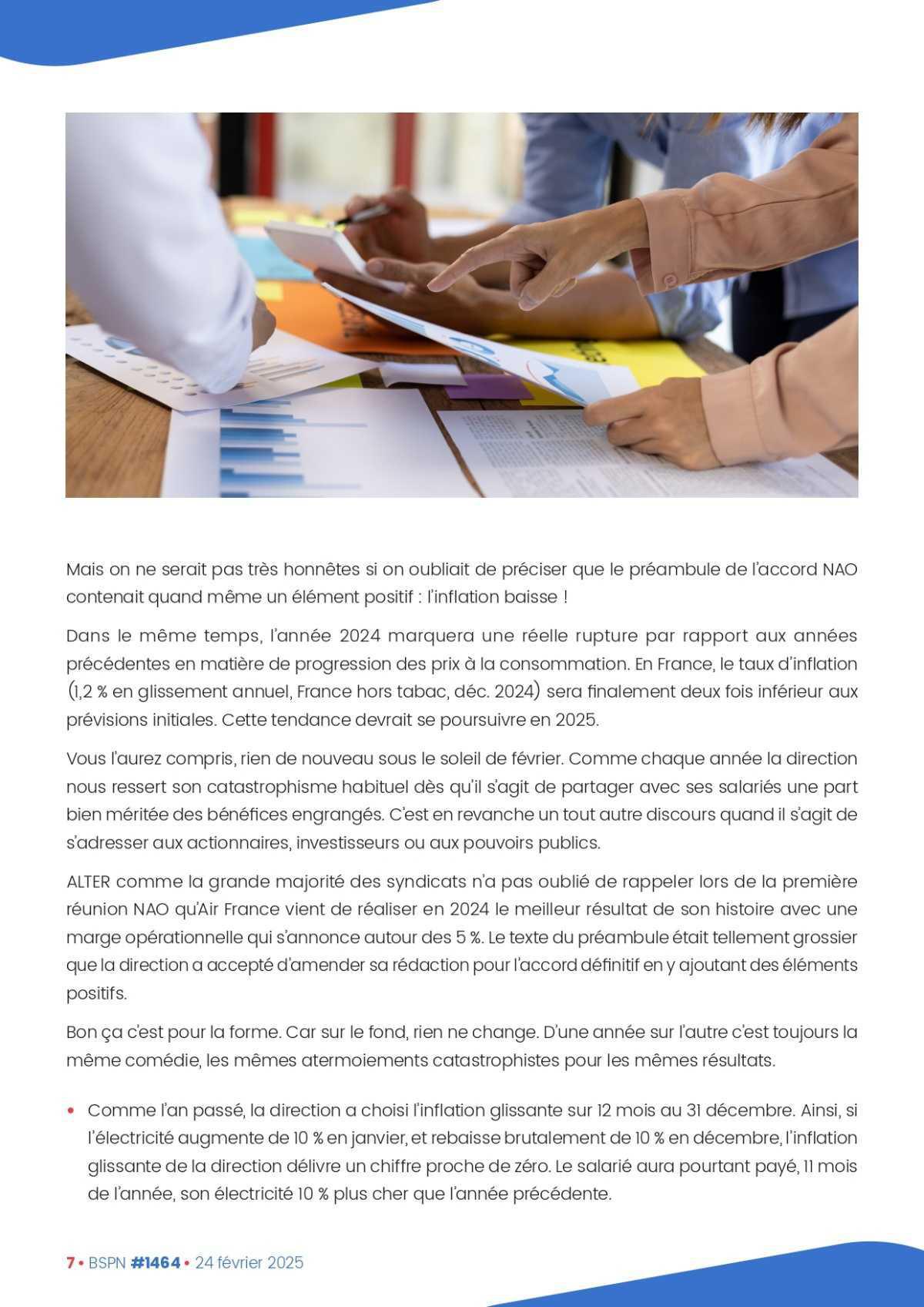 ALTER // Bulletin Syndical du Personnel Naviguant # 1464