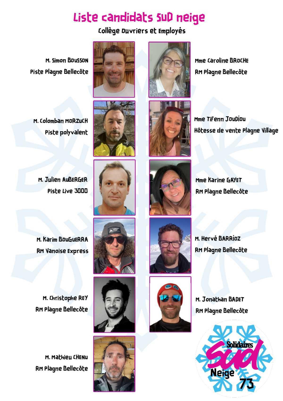 SUD Neige // Élections CSE du 10 au 17 mars, votre syndicat à la SAP !