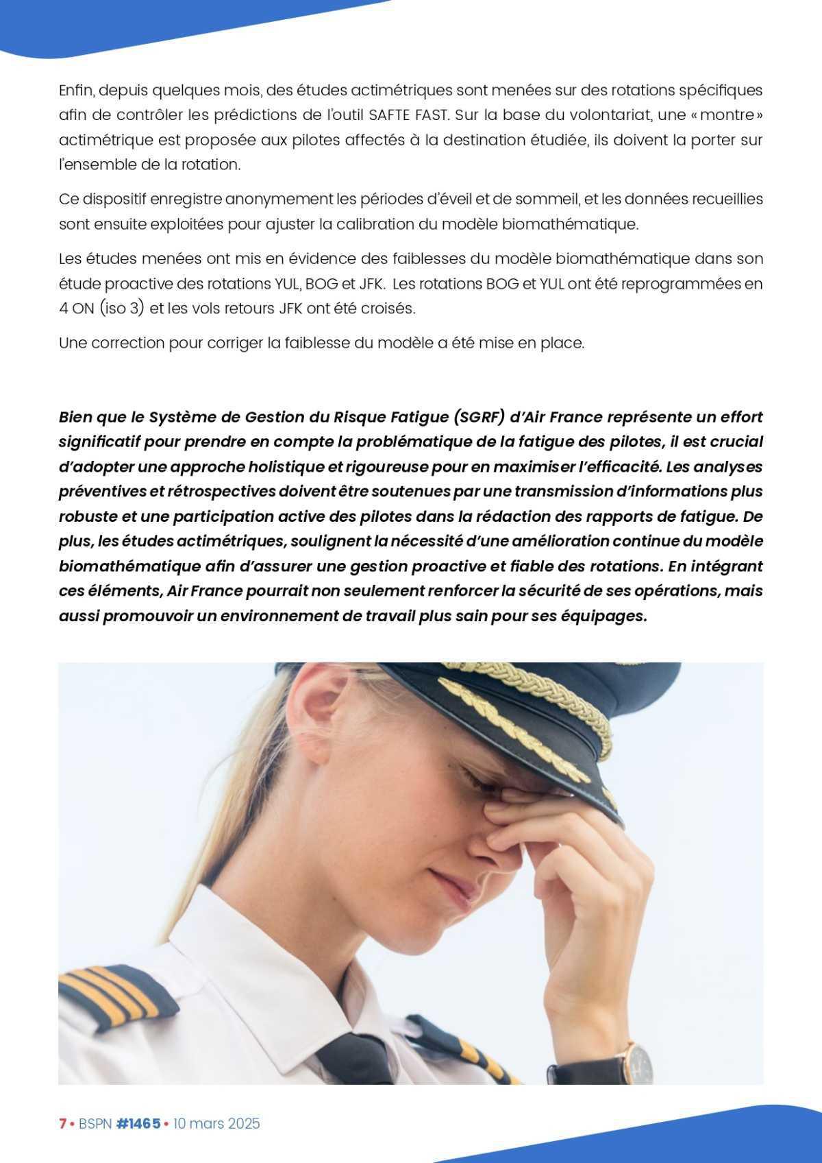 ALTER // Bulletin Syndical du Personnel Naviguant # 1465 du 10/03/25
