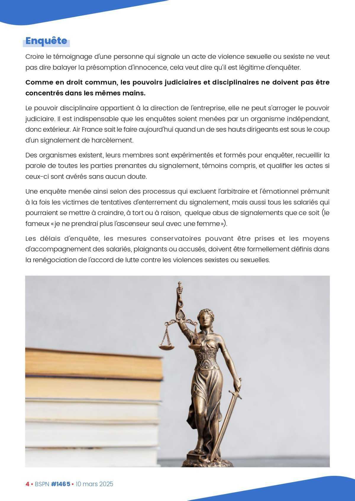 ALTER // Bulletin Syndical du Personnel Naviguant # 1465 du 10/03/25