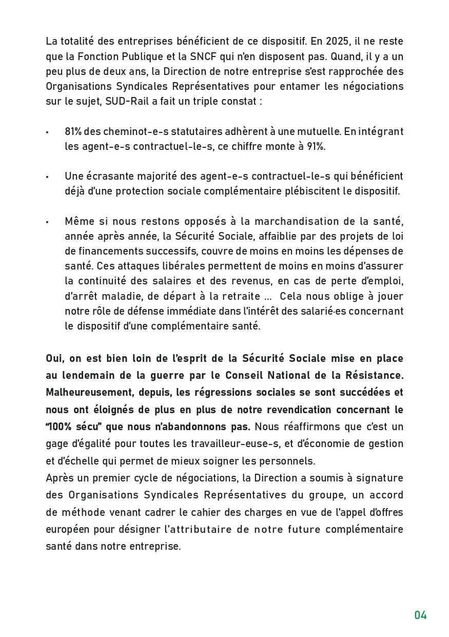 SUD-Rail // Livret Protection Sociale Complémentaire