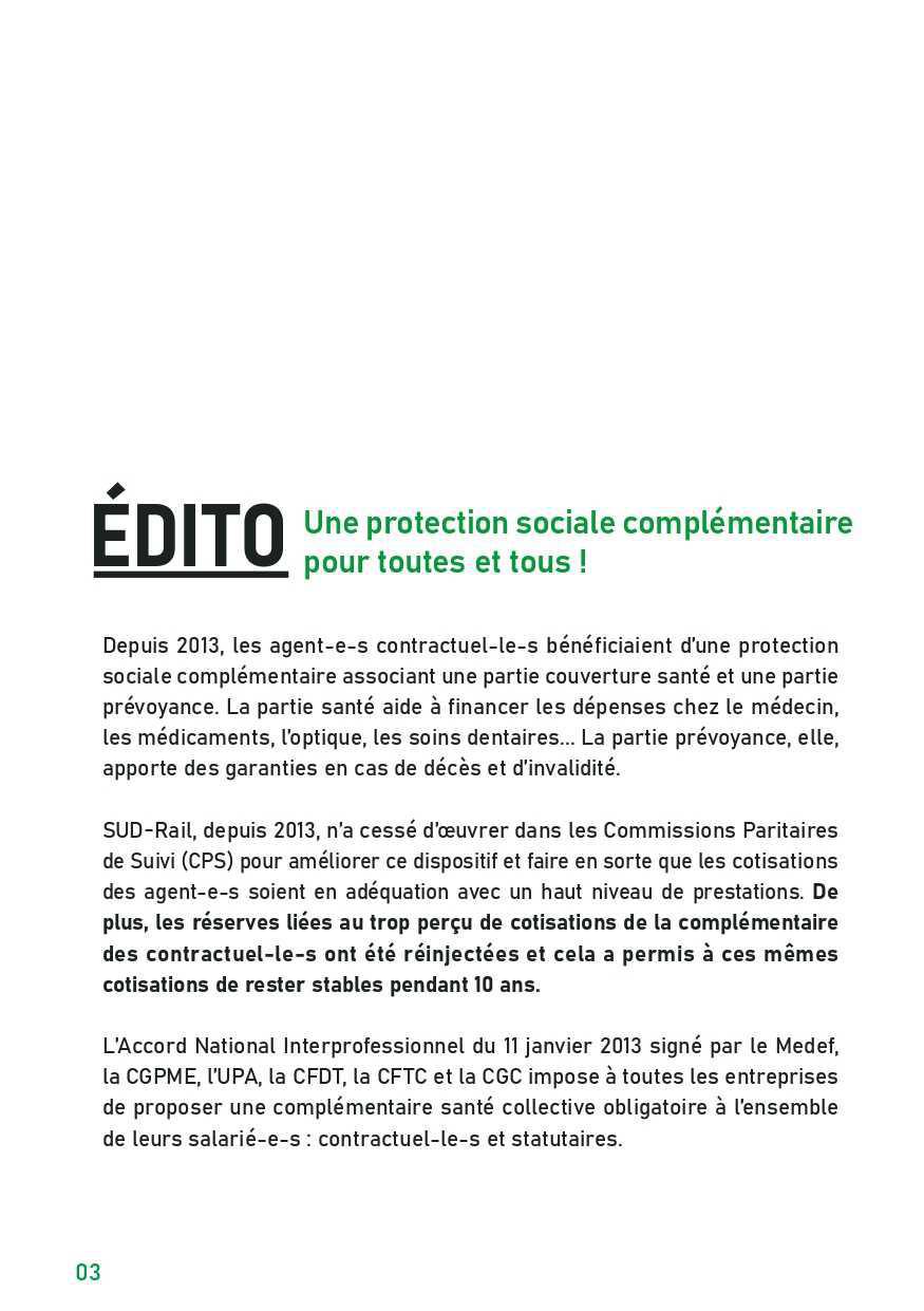 SUD-Rail // Livret Protection Sociale Complémentaire