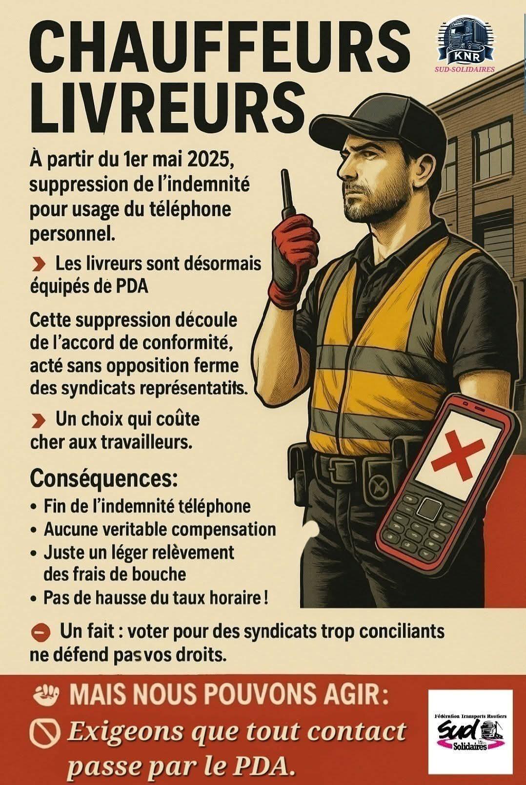 SUD Kuehne Nagel Road // Pour les droits des chauffeurs livreurs