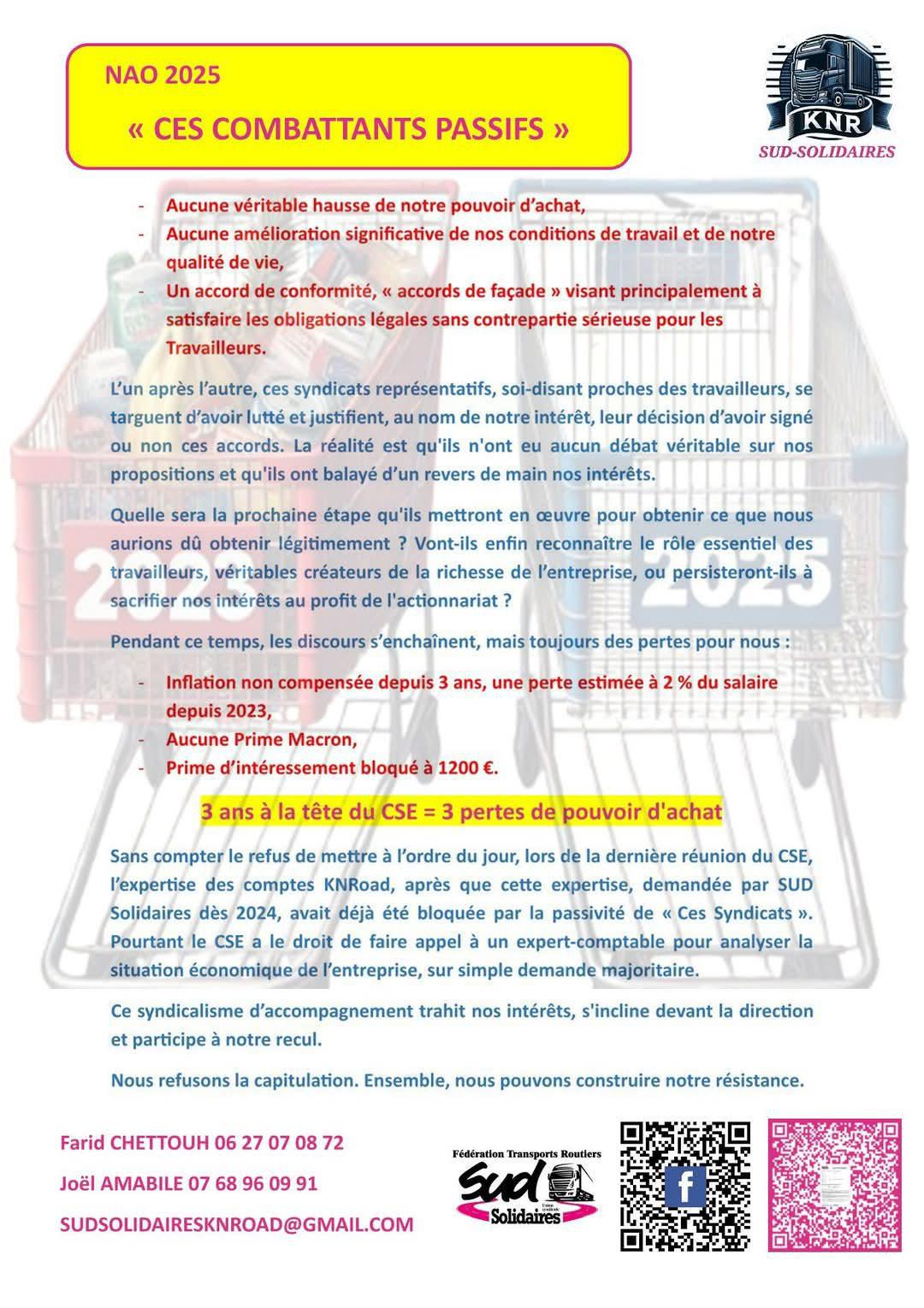 SUD Kuehne Nagel Road // NAO 2025, ces combattants passifs...