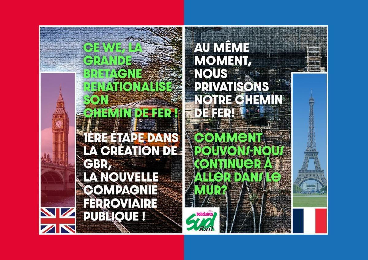 La Grande-Bretagne tourne le dos à la privatisation et nationalise son chemin de fer