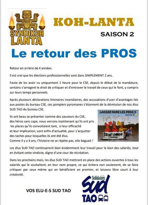 SUD TAO // Le retour des PROS