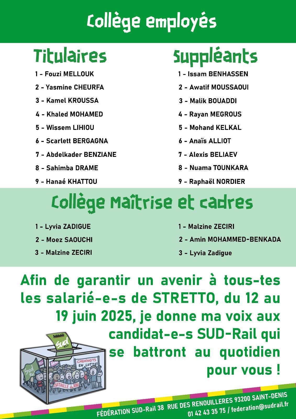 SUD-Rail // STRETTO, une élection pas comme les autres !