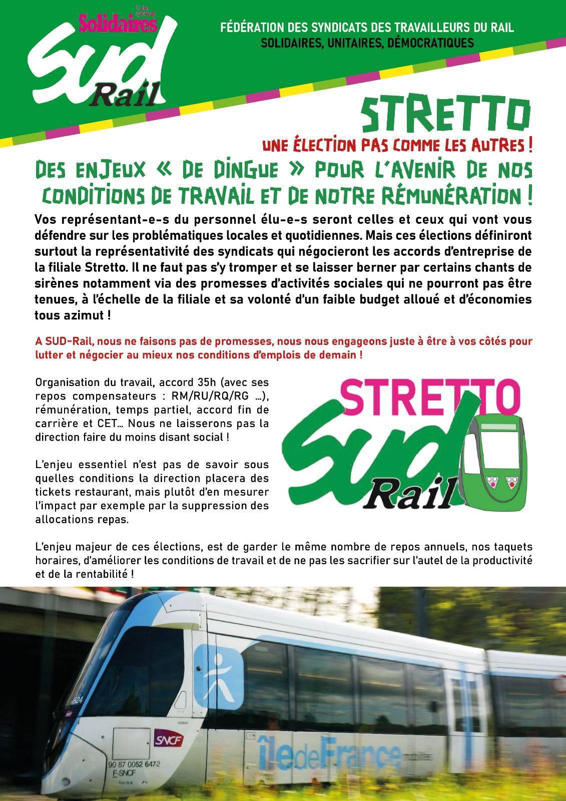 SUD-Rail // STRETTO, une élection pas comme les autres !