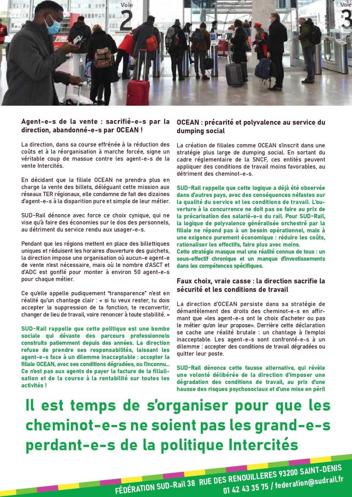 SUD-Rail // Intercités, avec la concurrence, le dumping social !