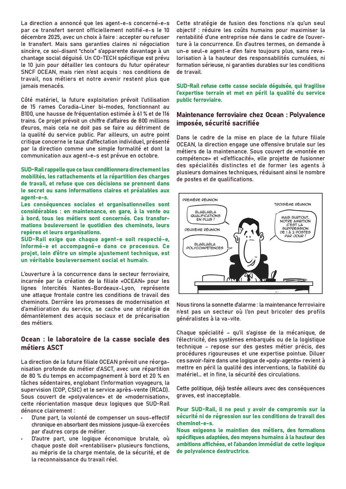 SUD-Rail // Intercités, avec la concurrence, le dumping social !