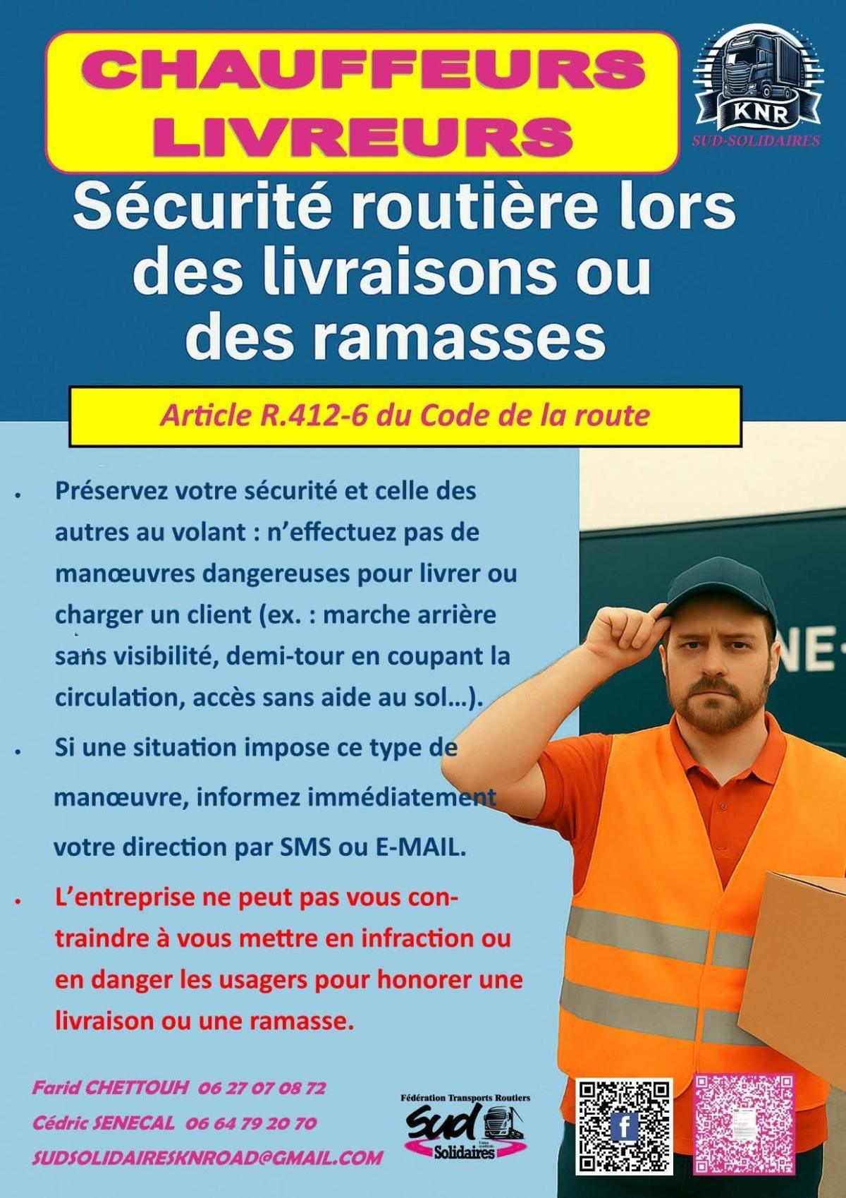 SUD Kuehne Nagel Road // Des droits pour les chauffeurs livreurs !