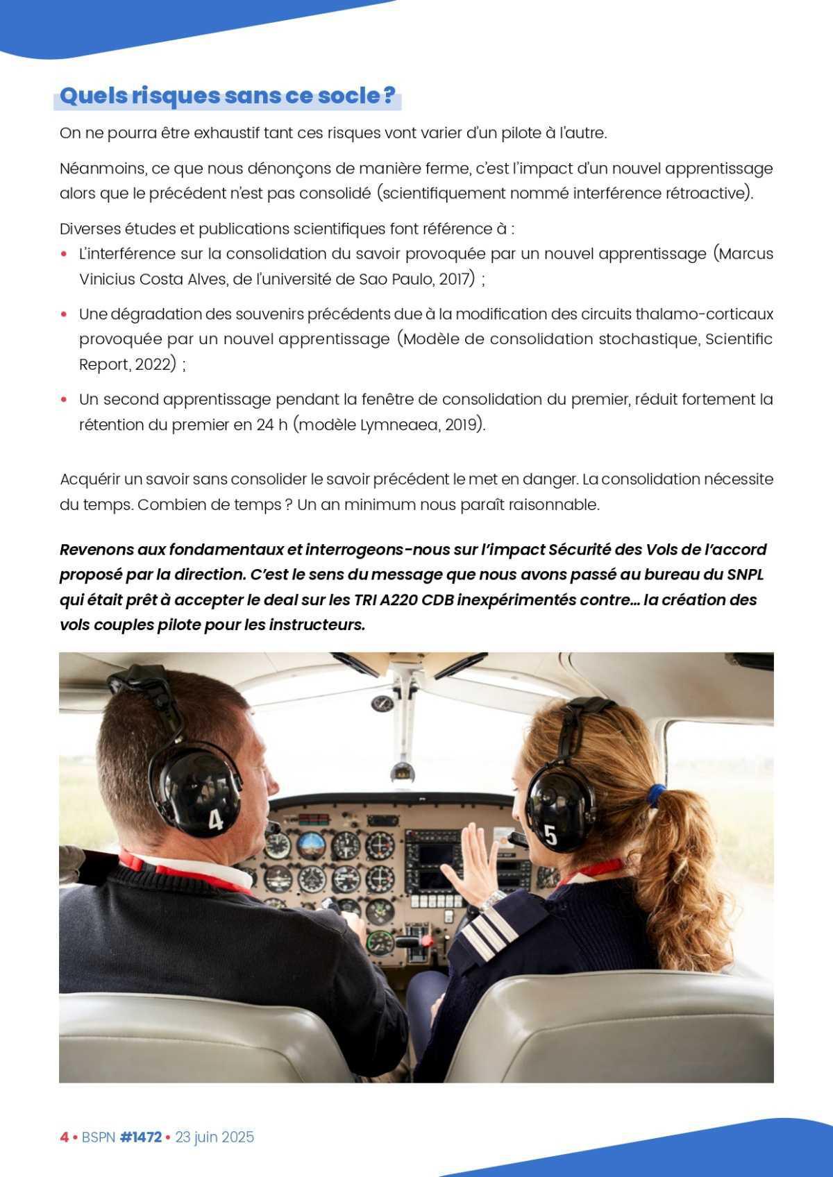 ALTER // Bulletin Syndical du Personnel Naviguant # 1472 du 23 juin 2025