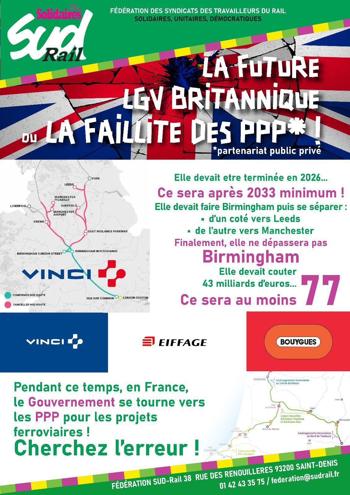 SUD-Rail // la future LGV britannique ou la faillite des PPP