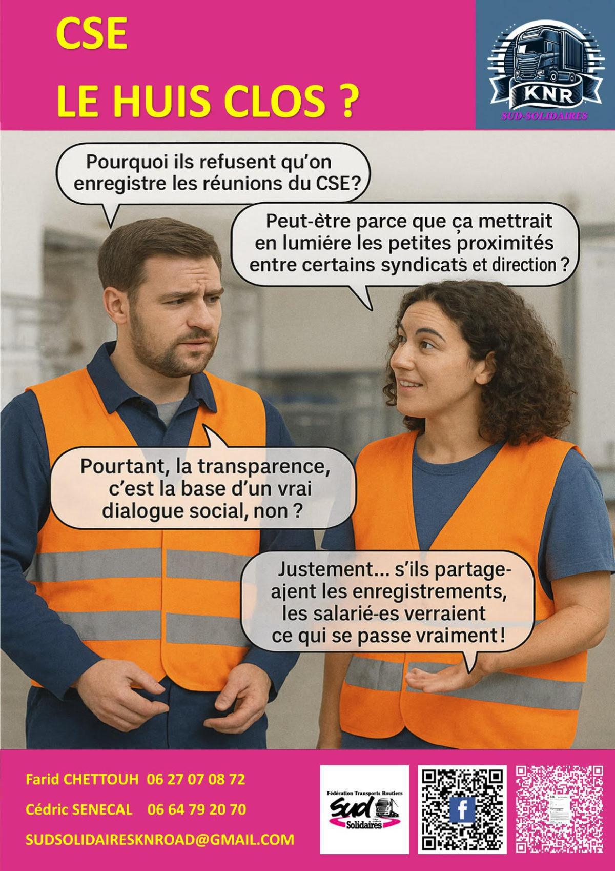 SUD Kuehne Nagel Road // CSE, le huit-clos ?