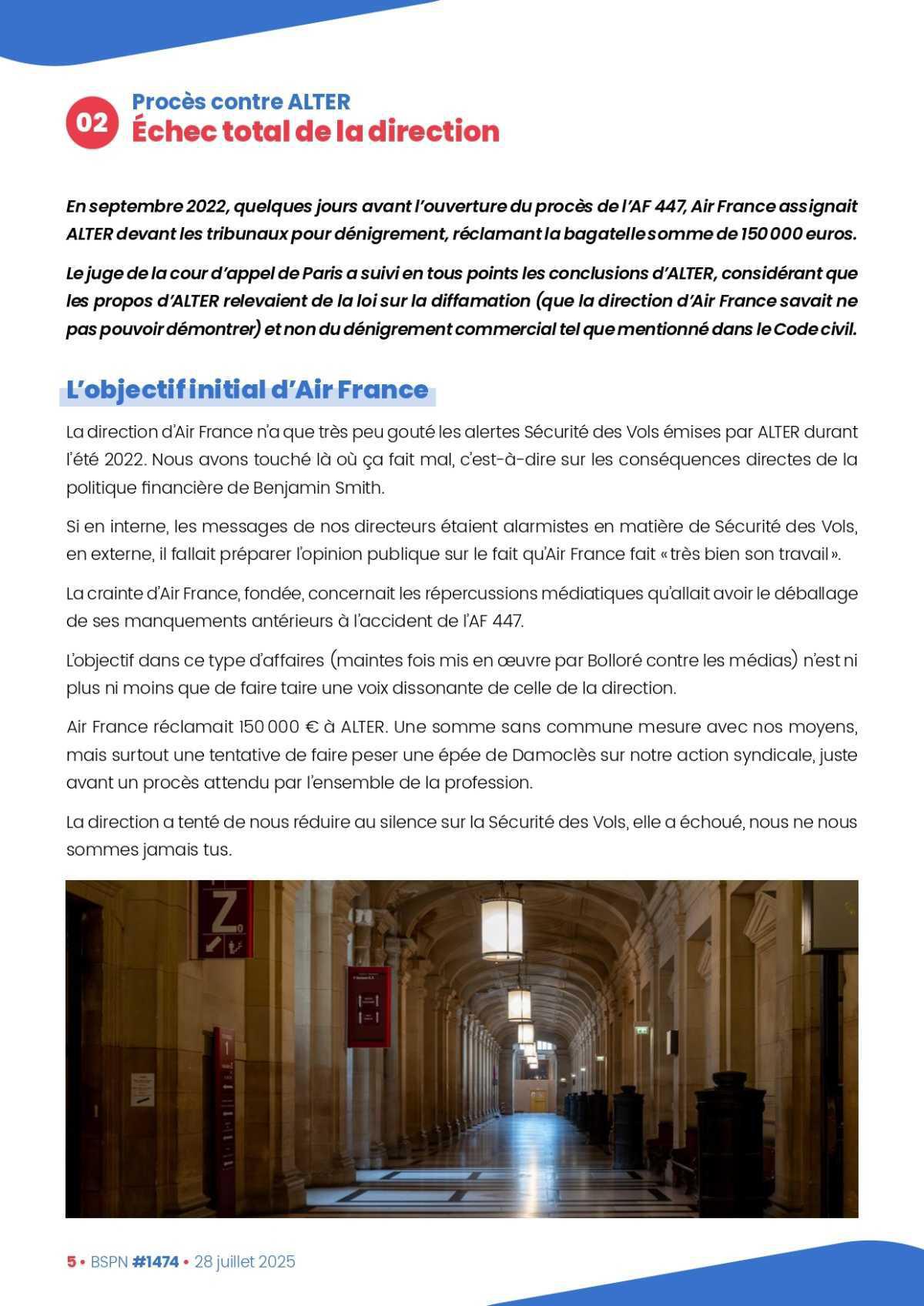ALTER // Bulletin Syndical du Personnel Naviguant # 1474