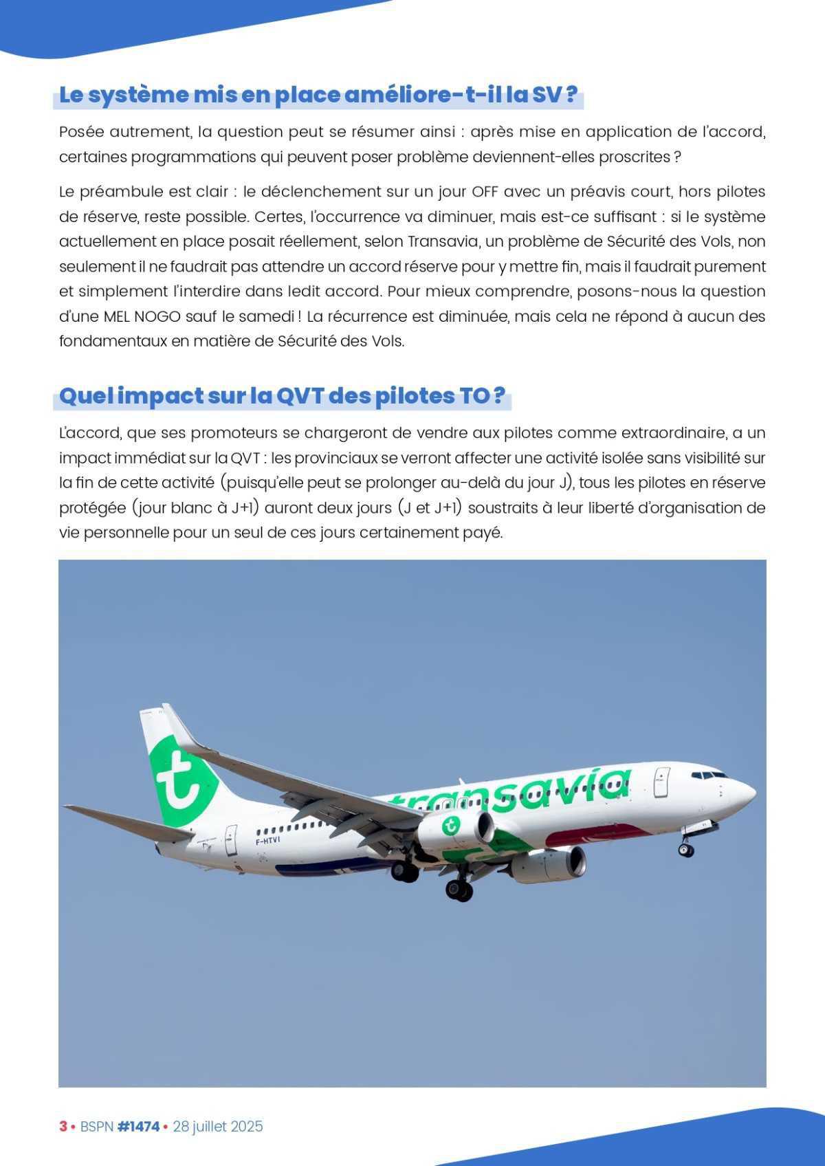 ALTER // Bulletin Syndical du Personnel Naviguant # 1474